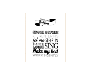 Wording My bedroom
